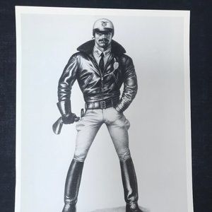 Tom of Finland 8 x 10 Print "SGT RONCO” 1981  Cop Police